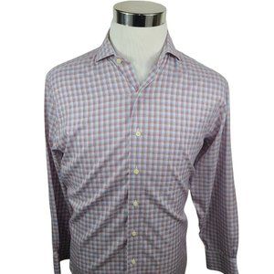Brooks Brothers Mens Button Down Shirt Size 15-33 Multicolored Plaid